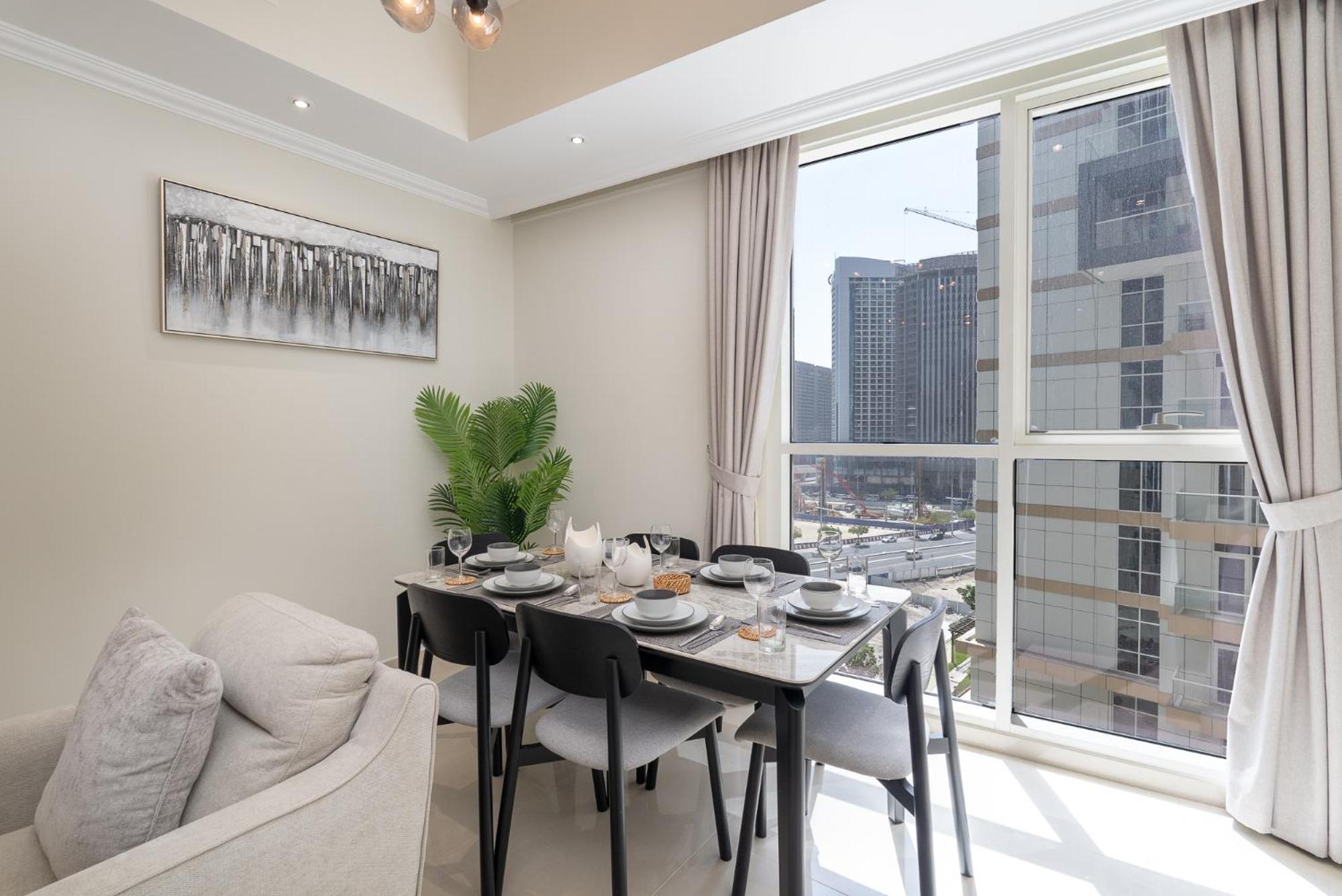 Heaven Crest Vacation Homes Downtown - Studio And 1 Bedroom Suites 2 Minute Walk To Dubai Mall And Burj Khalifa Eksteriør bilde